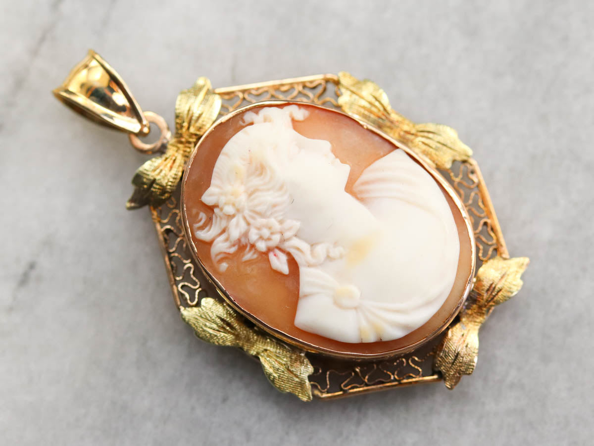 Art Nouveau Cameo Pendant