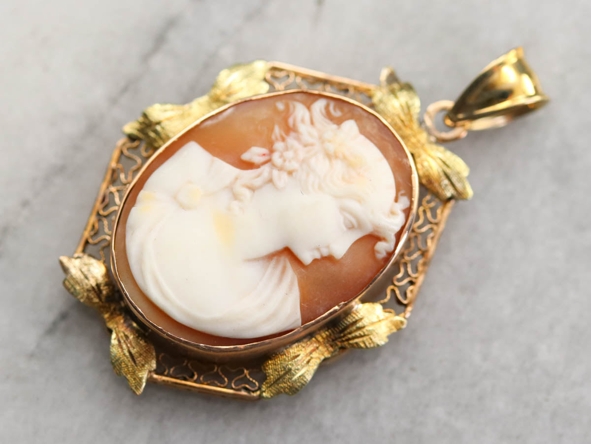 Art Nouveau Cameo Pendant