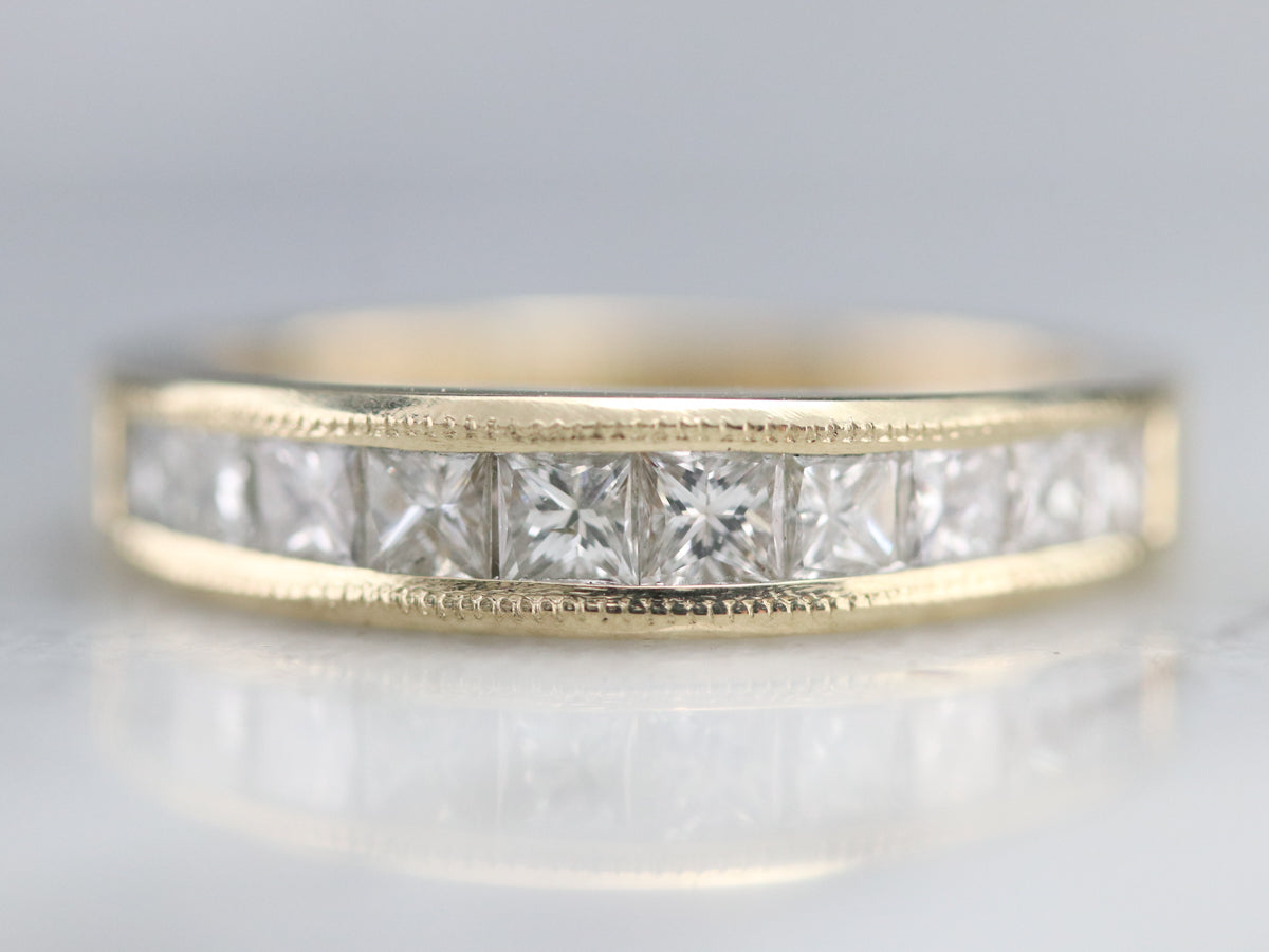 Princess Cut Diamond Band