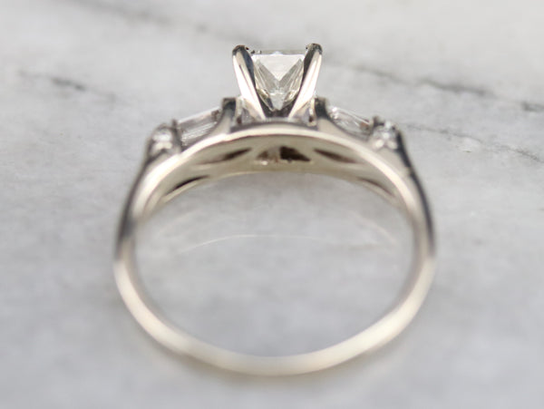 Modern Princess Cut Diamond Engagement Ring