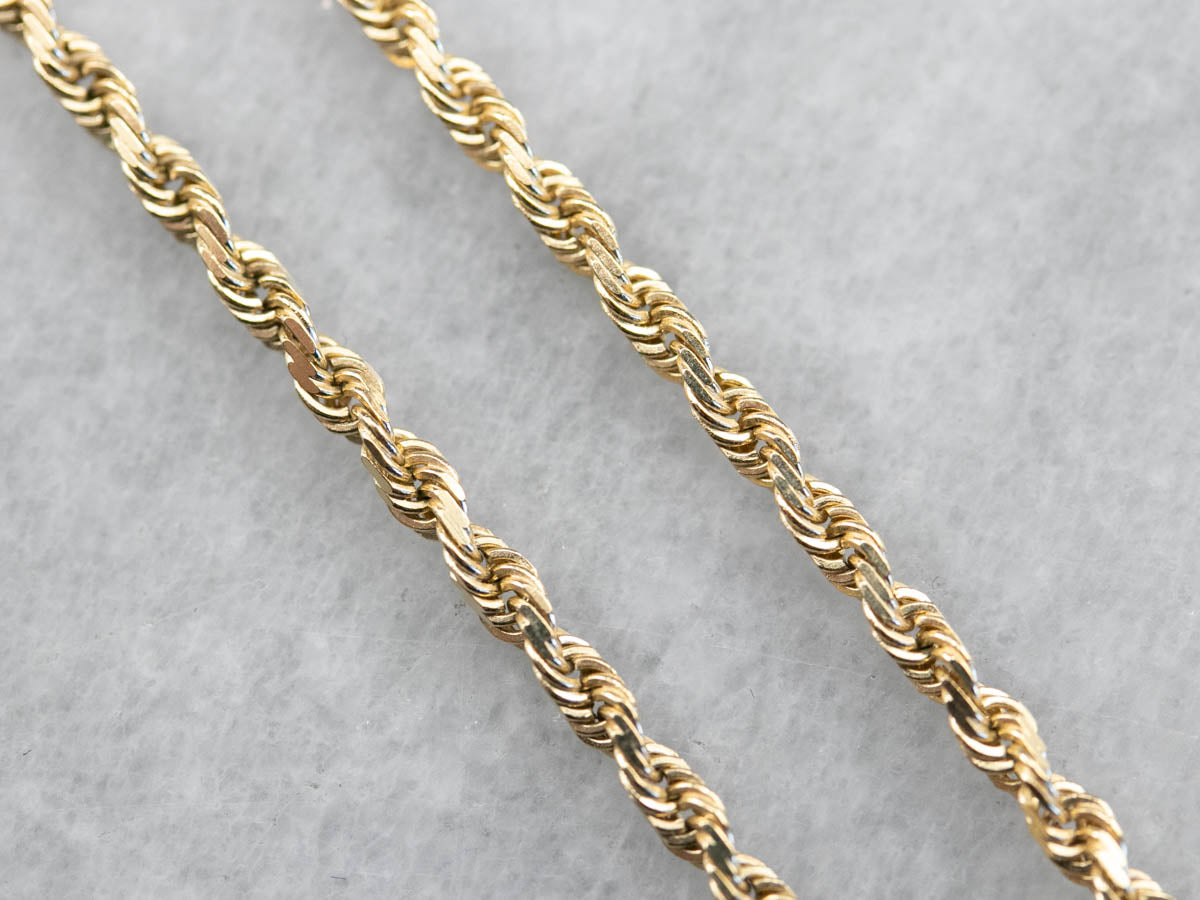 14K Yellow Gold Twist Chain