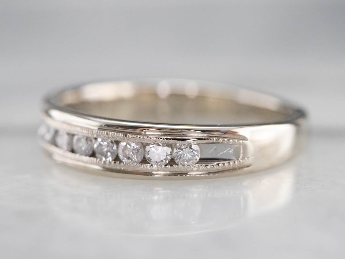 White Gold Diamond Band