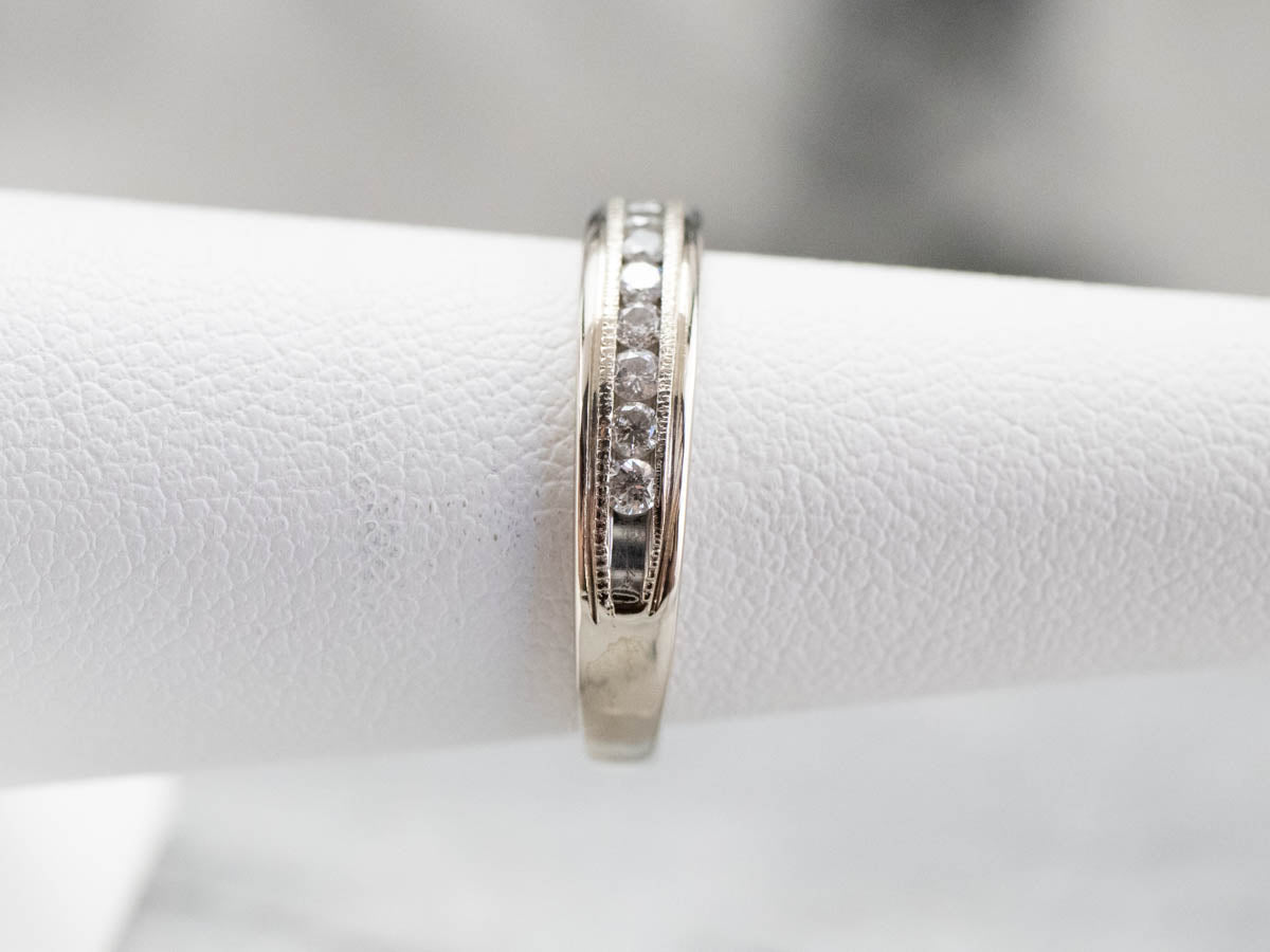 White Gold Diamond Band