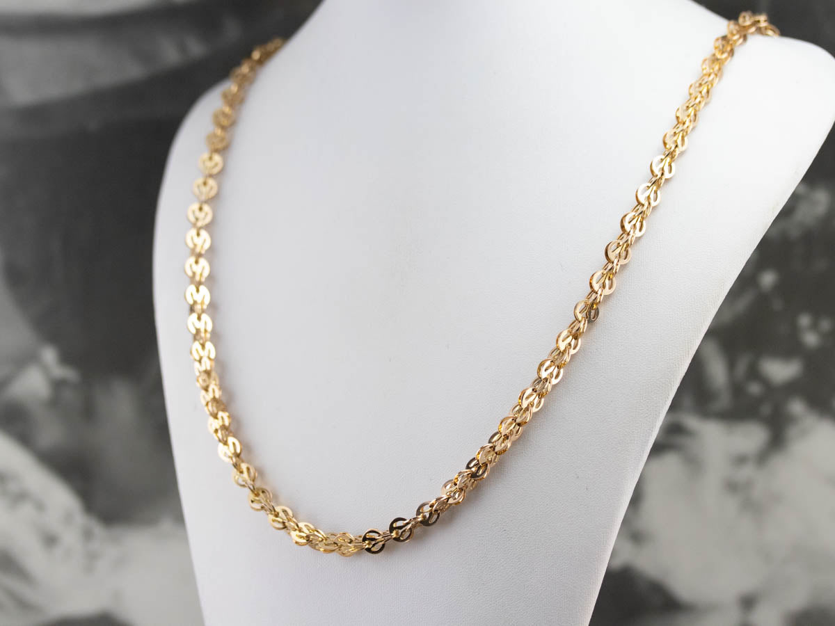 Vintage Yellow Gold Statement Chain