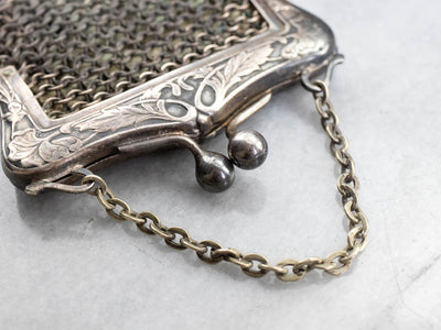 Stunning Antique German Silver Purse, Repousse, Cherub - Etsy UK | Silver  purses, Metallic purse, Purses