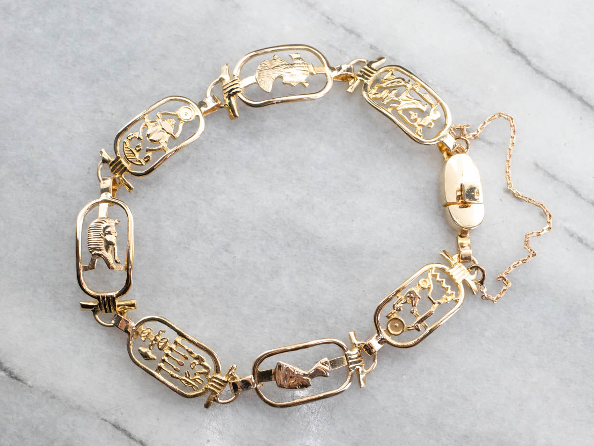 Egyptian gold bracelet hot sale