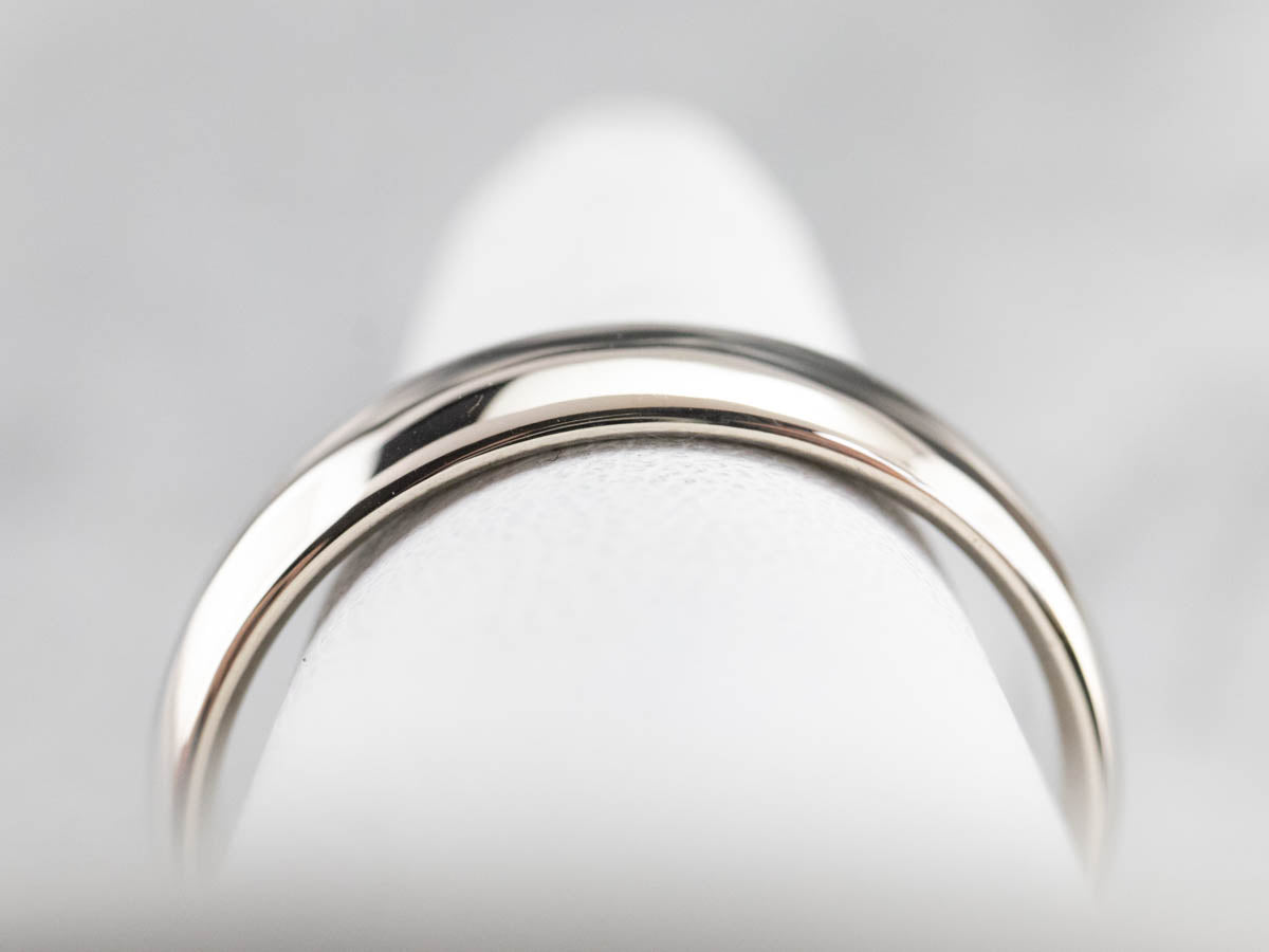 Men's 14K White Gold Comfort Fit Wedding Band