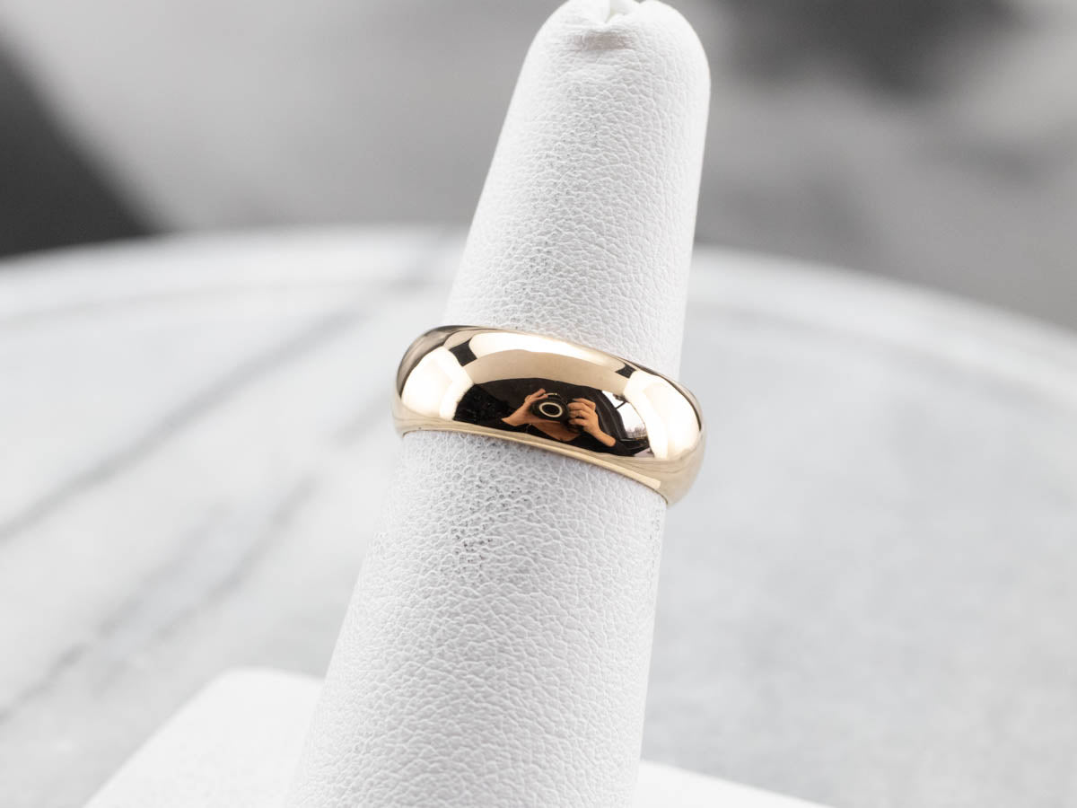 Vintage 14K Gold Plain Wedding Band