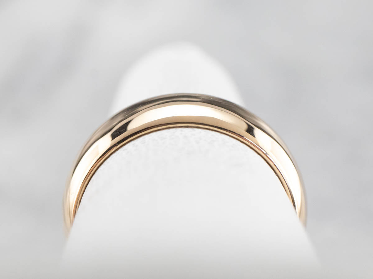 Vintage 14K Gold Plain Wedding Band