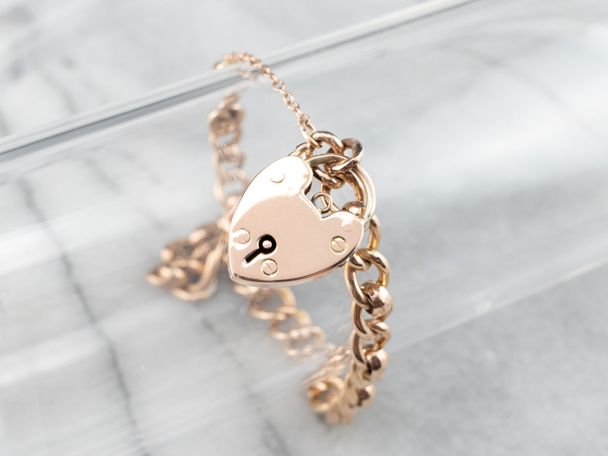Gold heart lock online