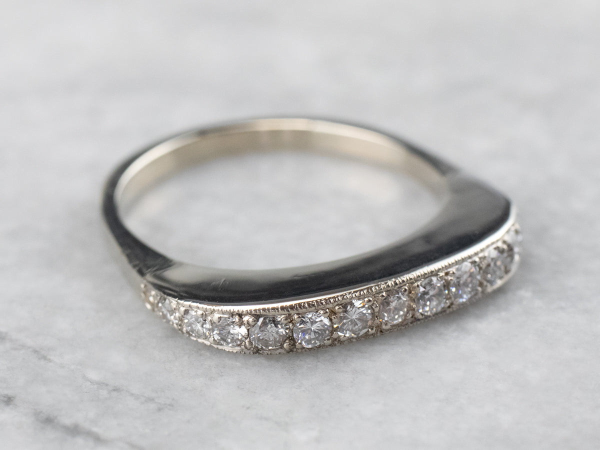 White Gold Diamond Band