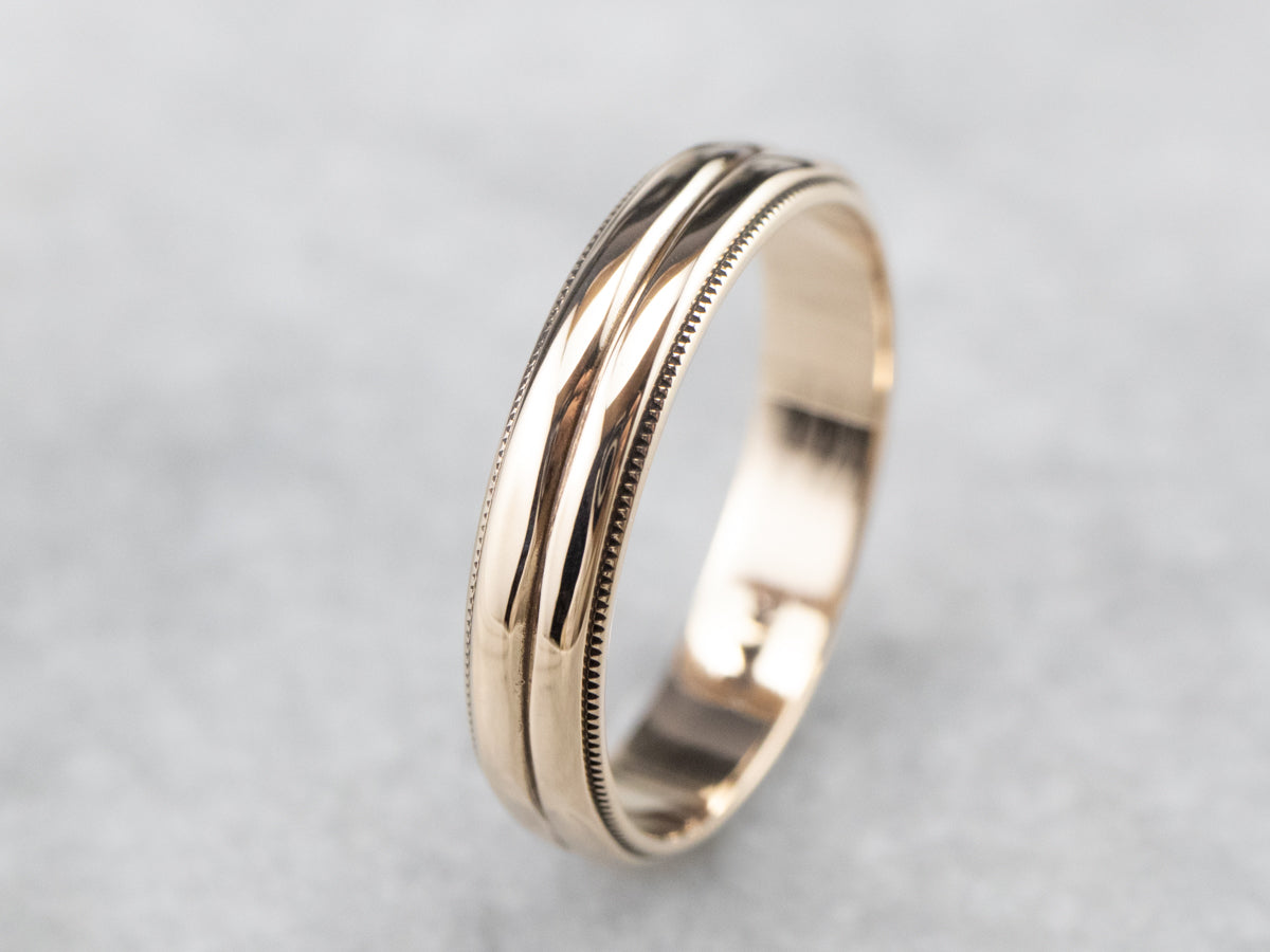 Double Stacked Gold Band