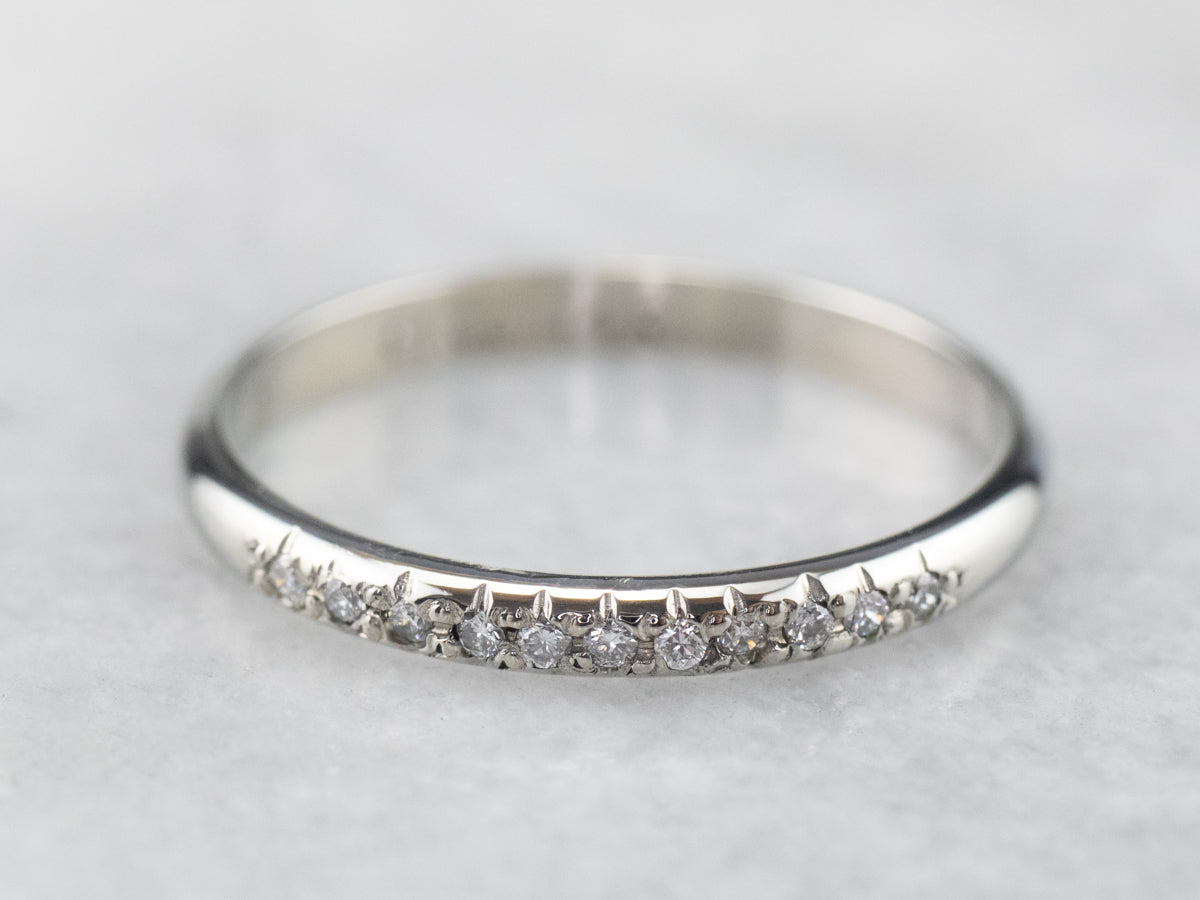 Diamond White Gold Wedding Band