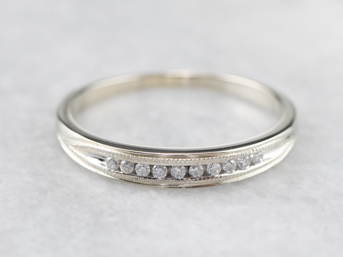 White Gold Diamond Band