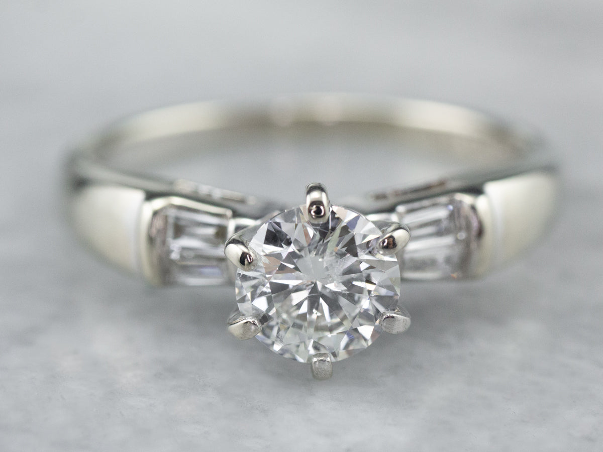 Classic Diamond White Gold Engagement Ring