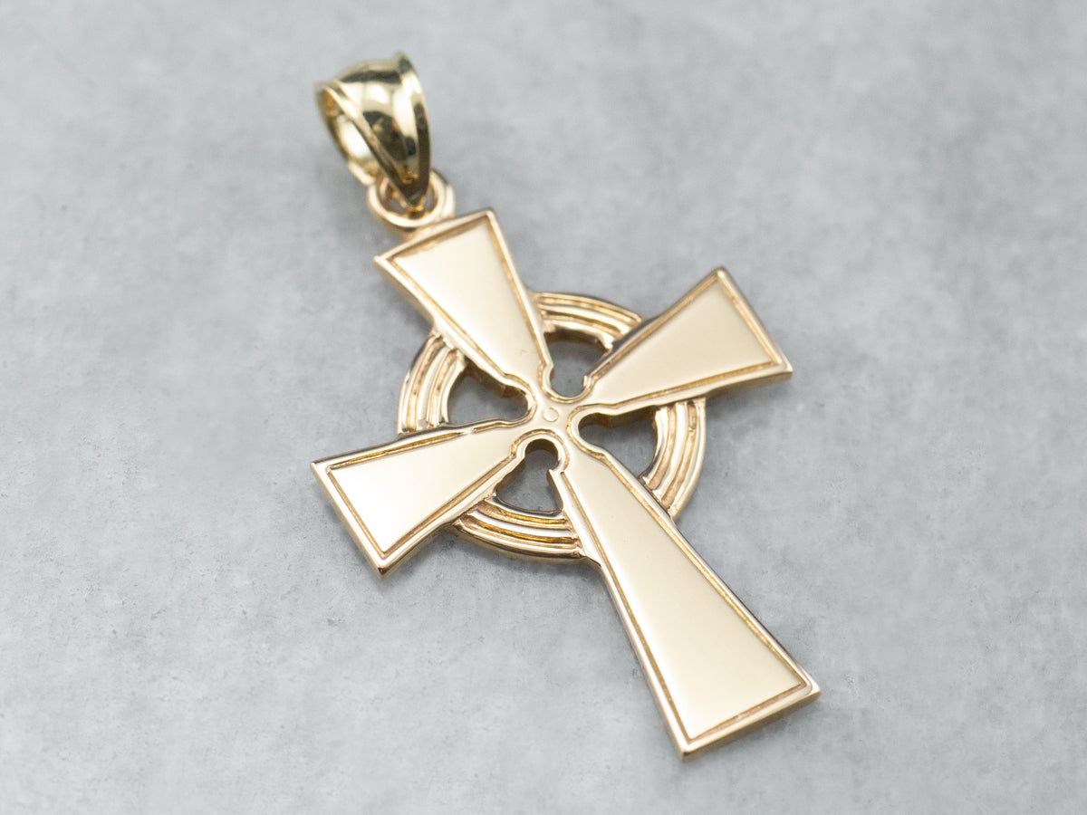 Vintage Gold Celtic Cross