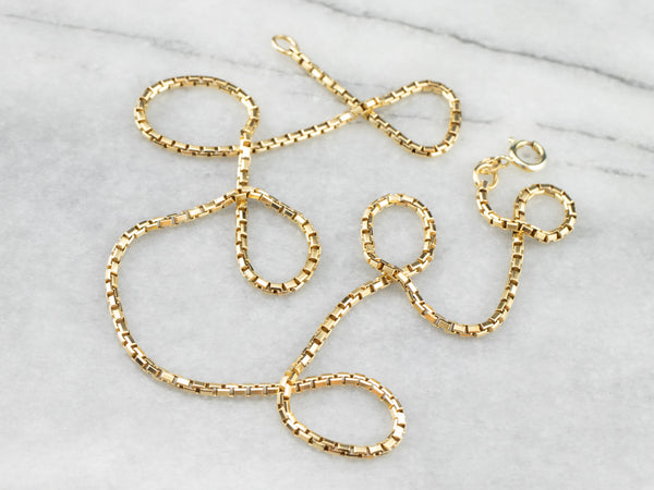 18 karat deals gold box chain