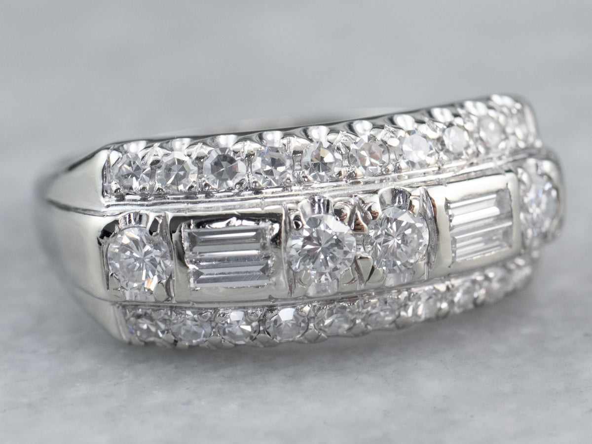 White Gold Diamond Anniversary Band