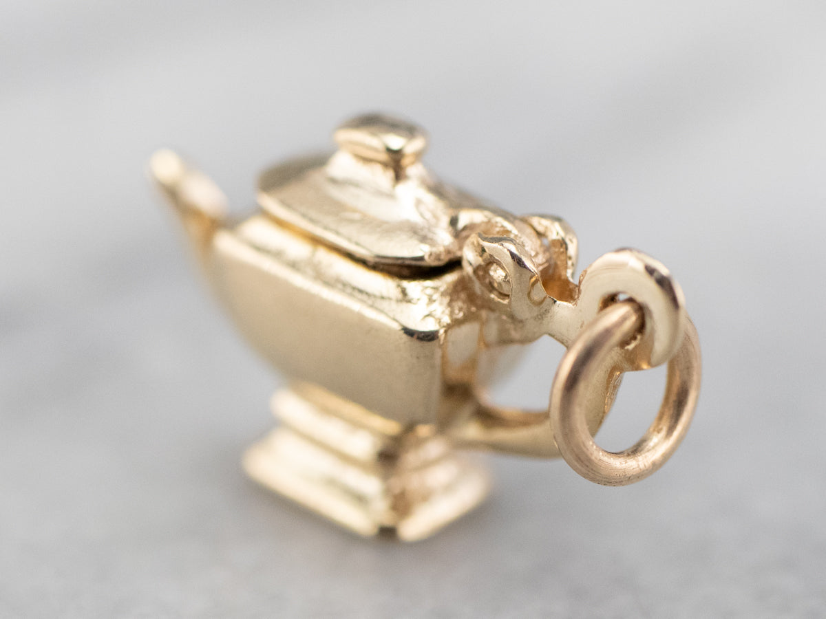 Little Gold Teapot Charm