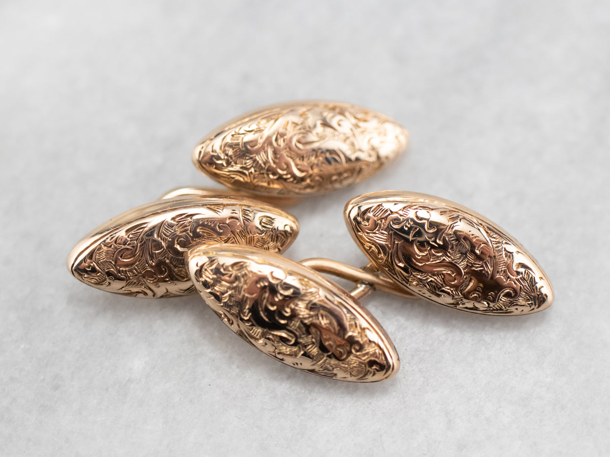 Engraved Victorian Cufflinks