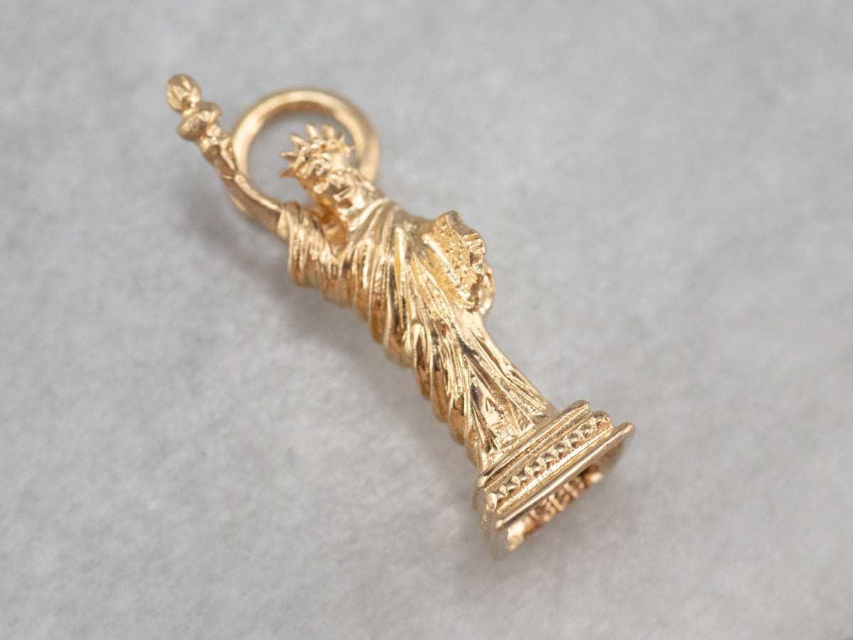 14K Gold Statue of Liberty Charm