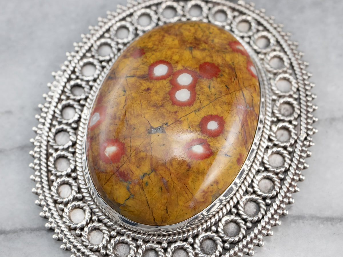 Willow Creek Jasper Pendant 1 5/8