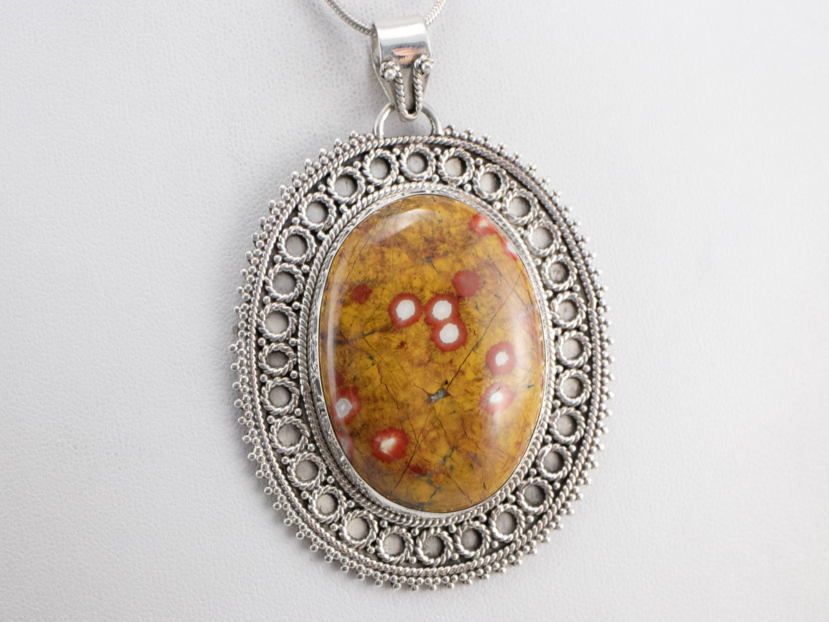 Willow Creek Jasper Pendant 1 5/8