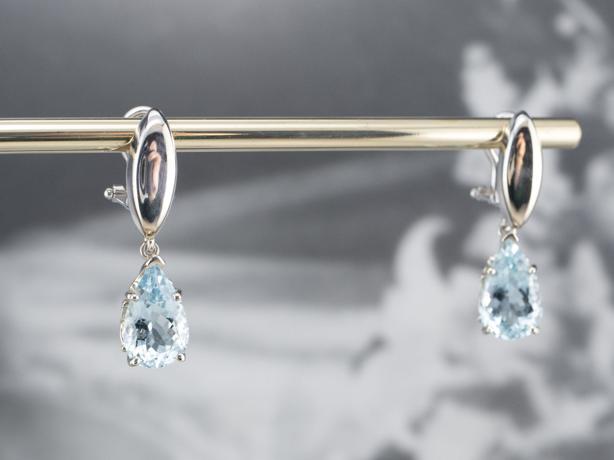 Aquamarine outlet drop Earrings