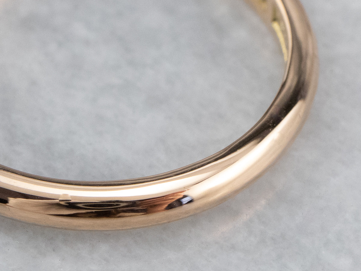 Large 18K Rose Gold Band