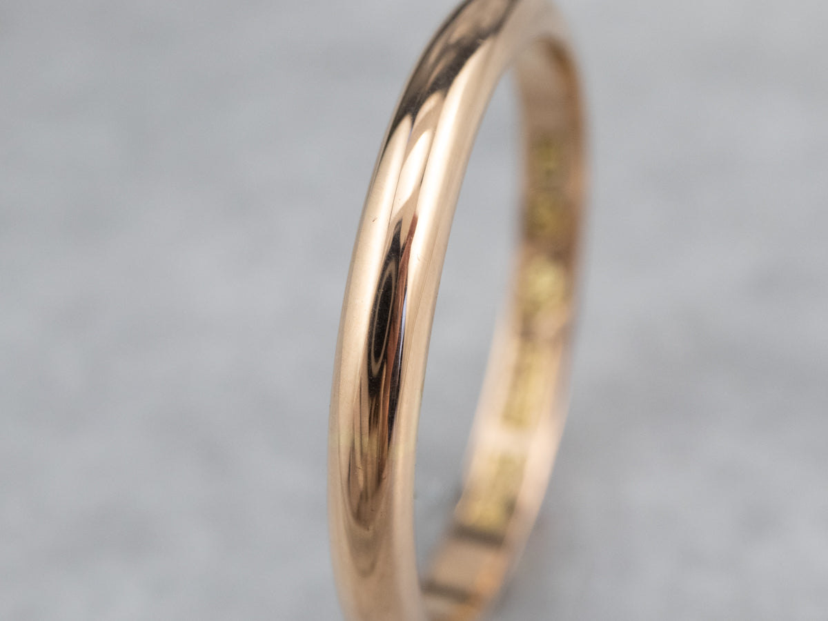 Large 18K Rose Gold Band