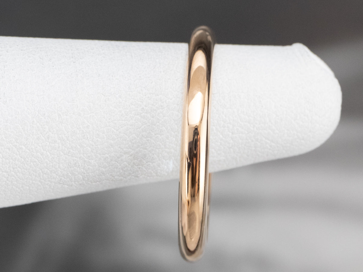 Large 18K Rose Gold Band