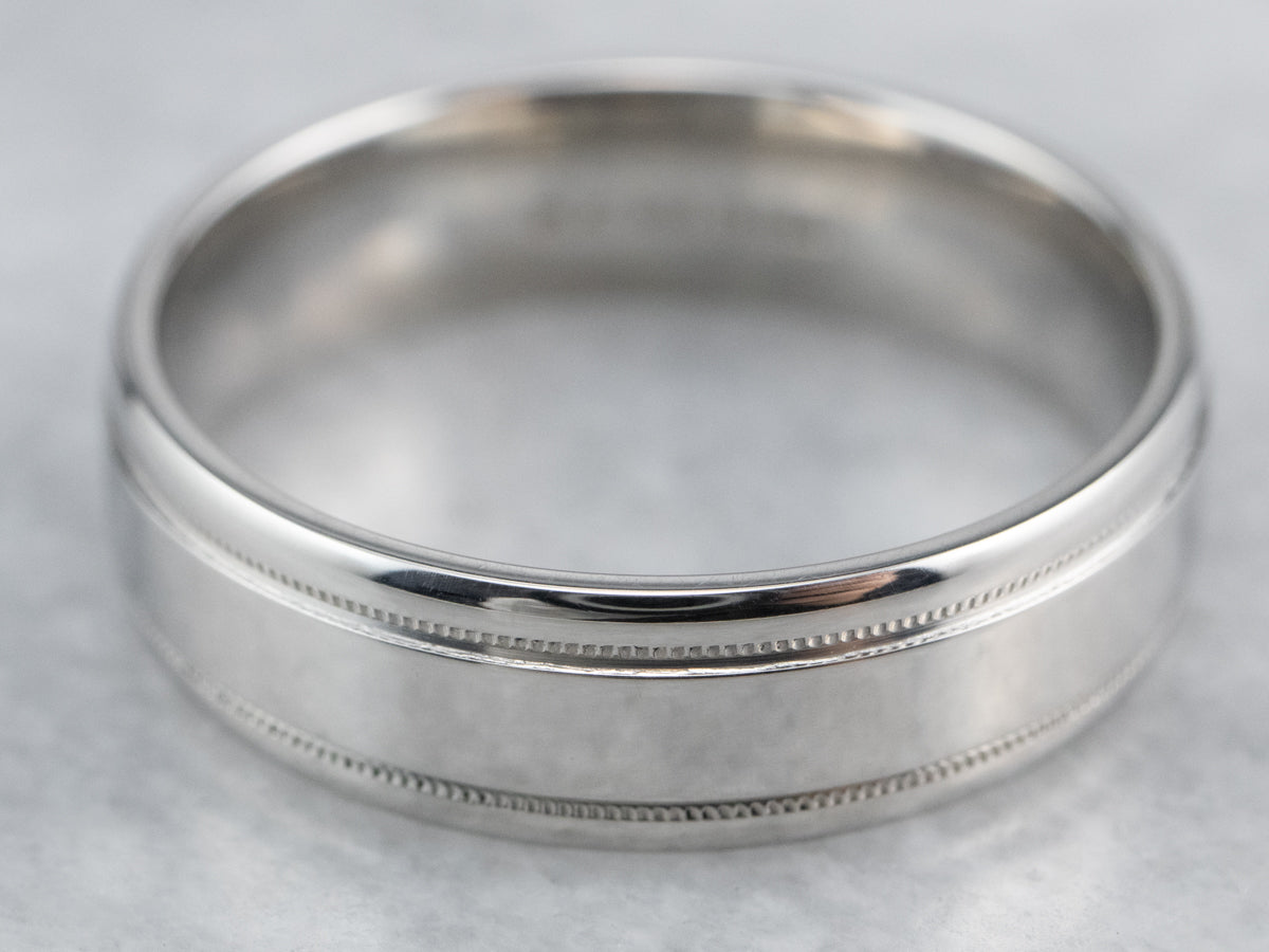 Platinum Comfort Fit Wedding Band