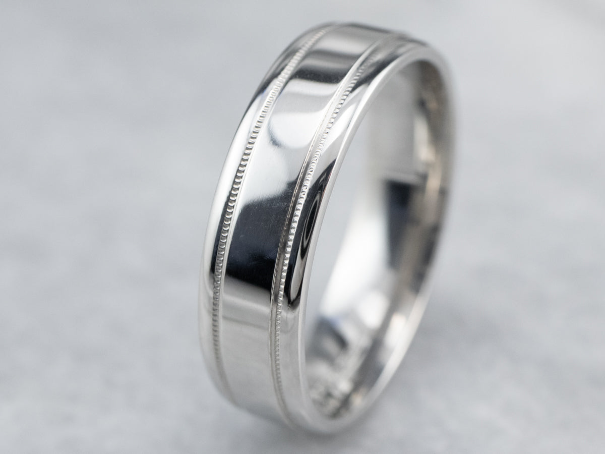 Platinum Comfort Fit Wedding Band