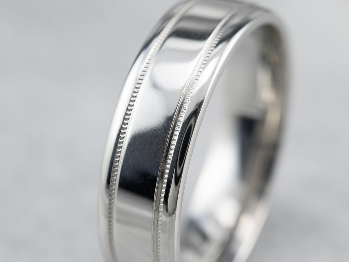 Platinum Comfort Fit Wedding Band