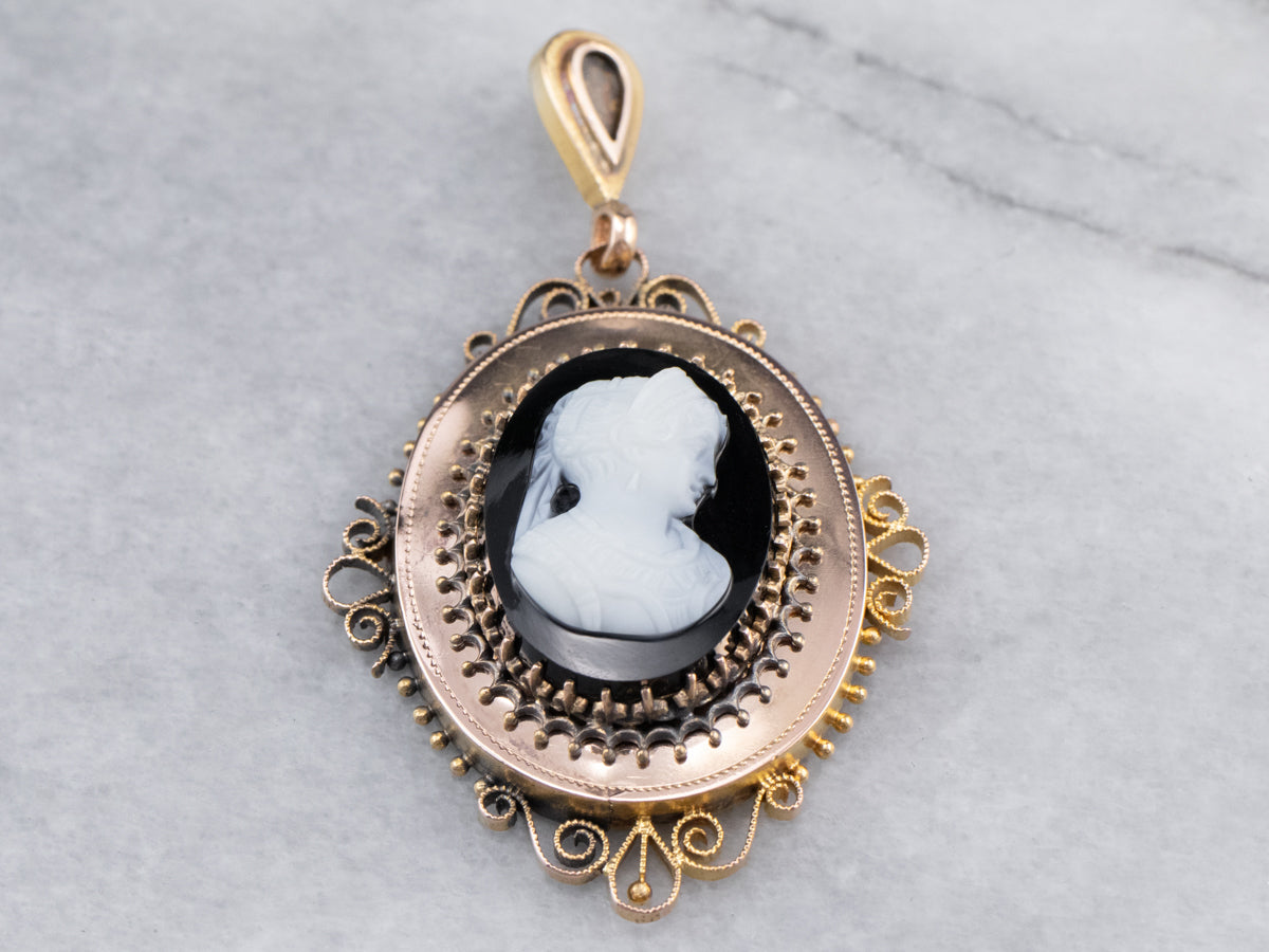 Antique pendant gold clearance