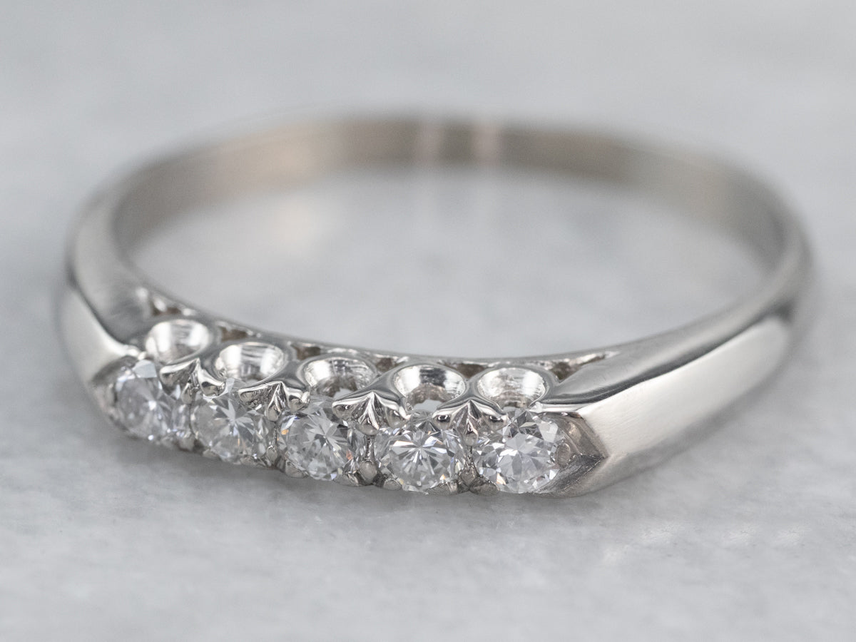 White Gold Diamond Band