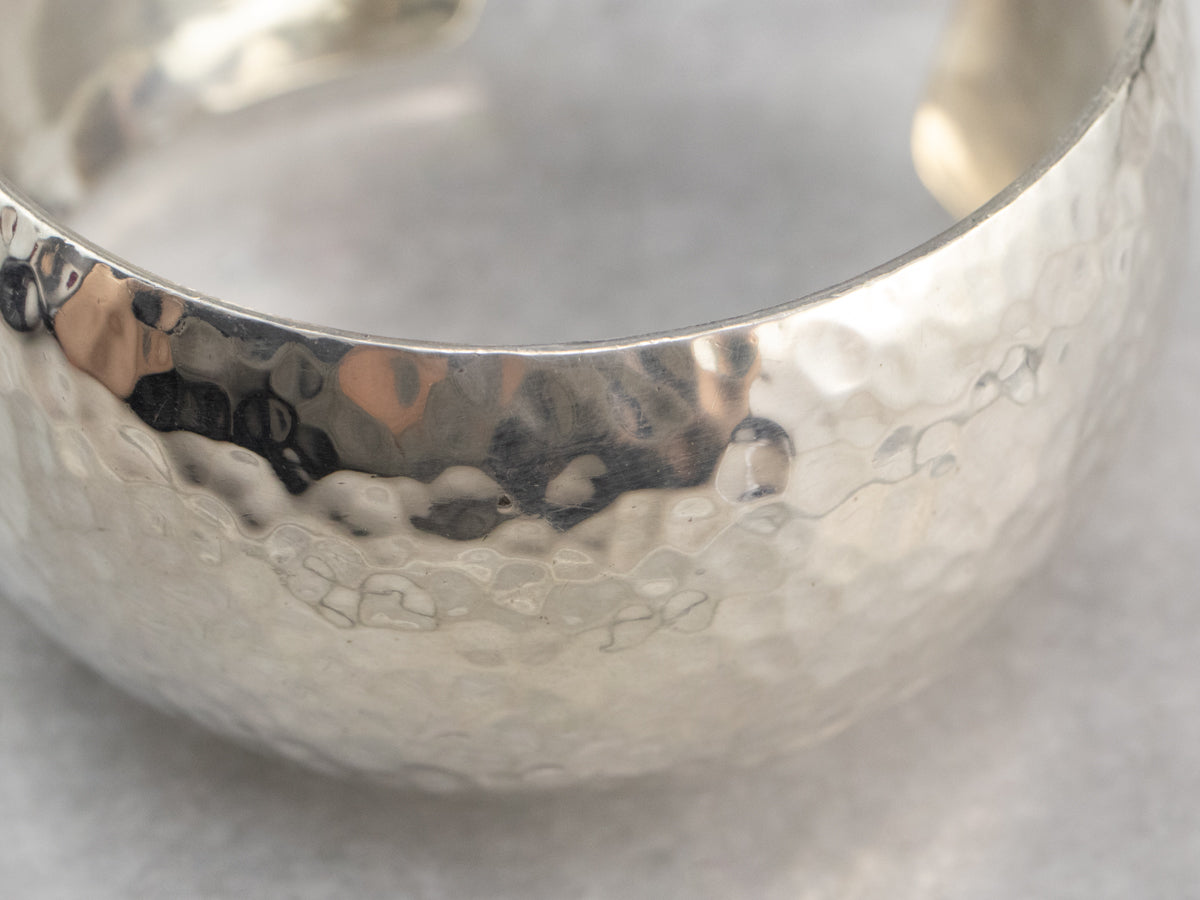 Sterling Silver wide bracelet popular