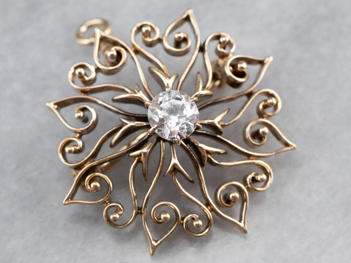 Antique brooch necklace store