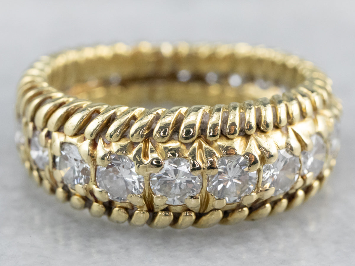 Nautical Style Diamond Eternity Band