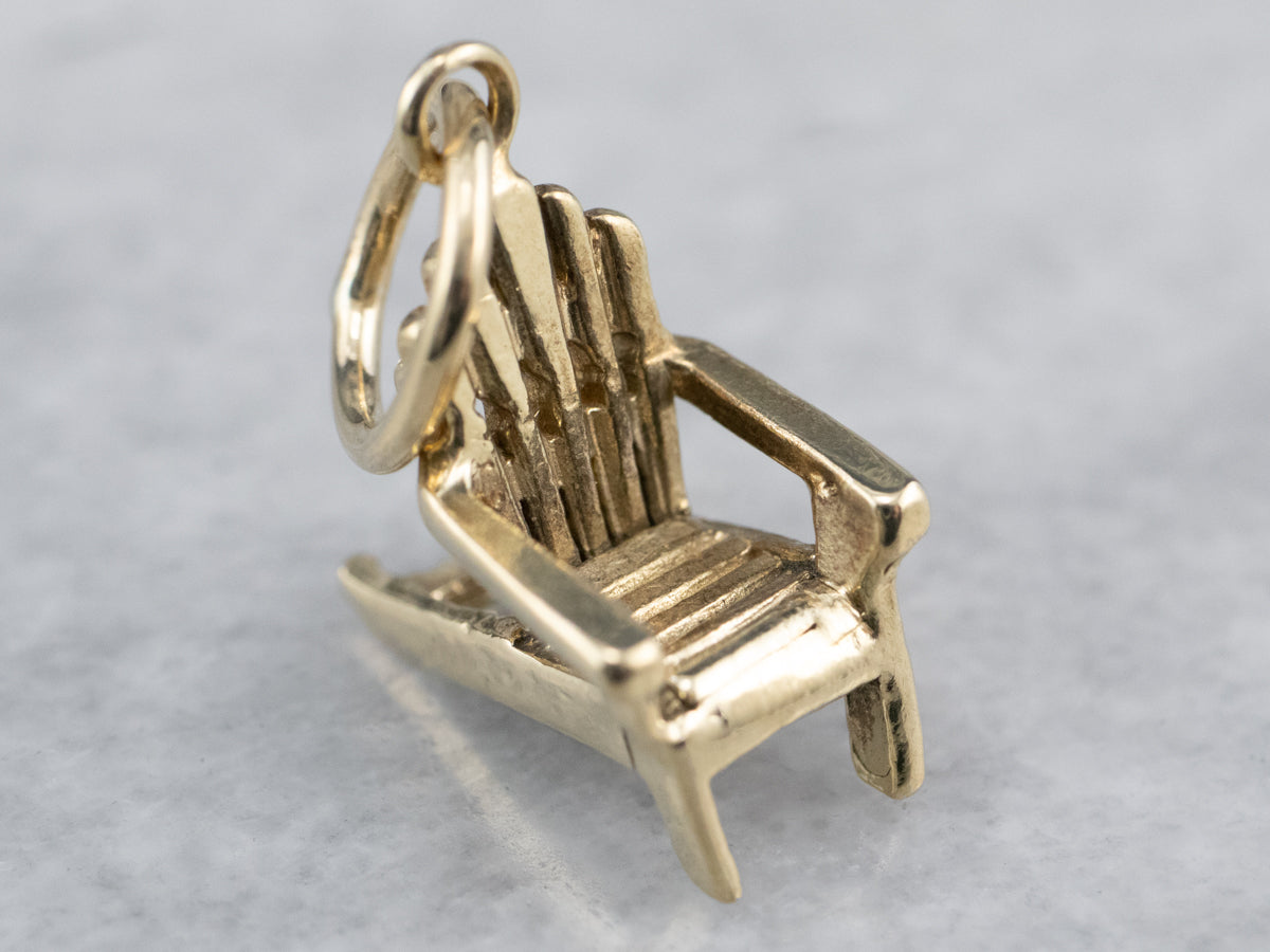 Adirondack Chair Gold Charm