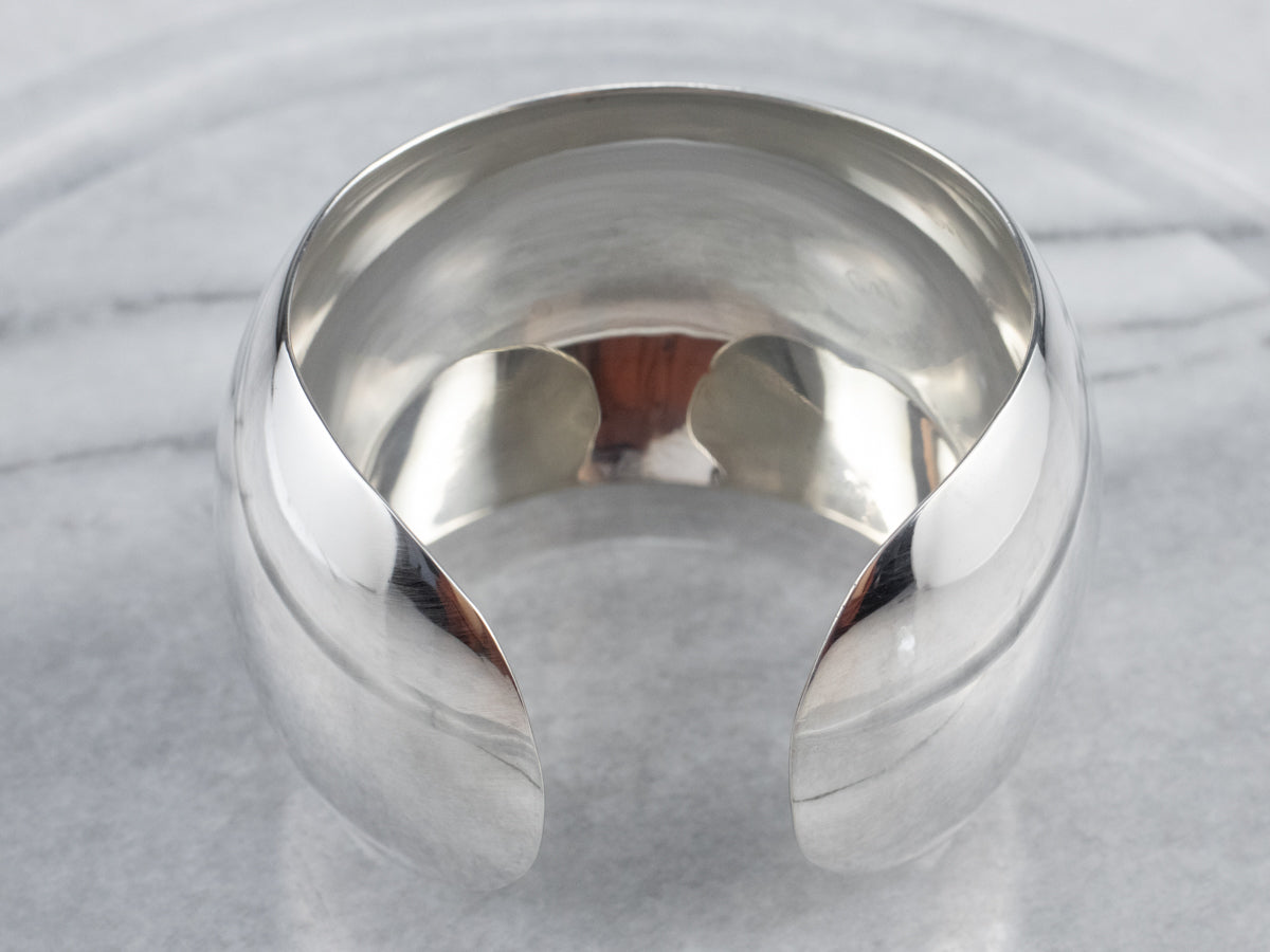 Plain Sterling Silver Cuff Bracelet