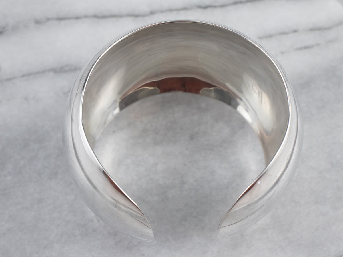 Plain Sterling Silver Cuff Bracelet