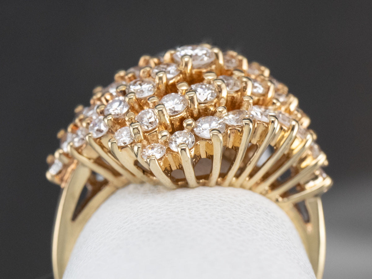 Vintage Diamond Cocktail Ring