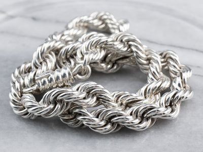 Twisted Rope Chain in Sterling Silver