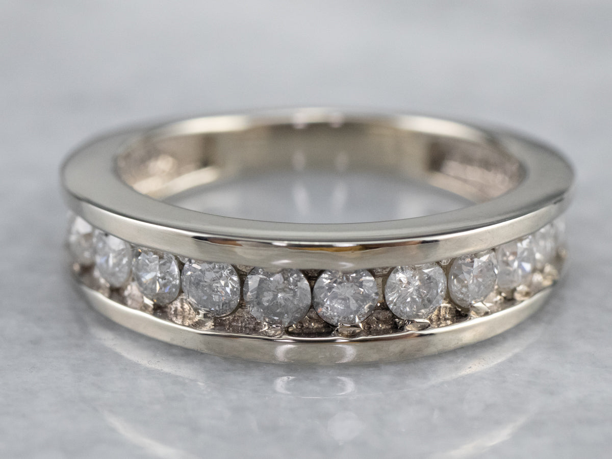 Diamond White Gold Wedding Band