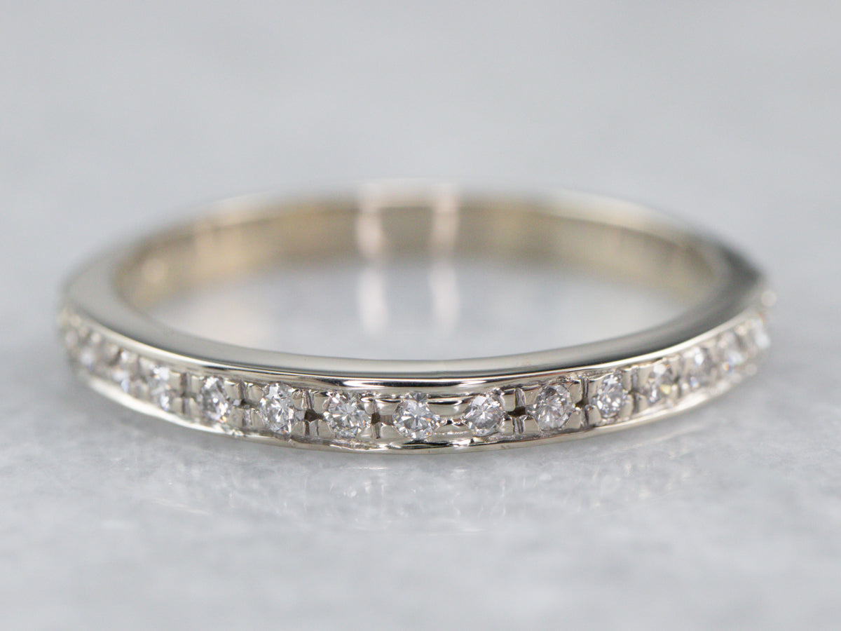 Diamond White Gold Wedding Band