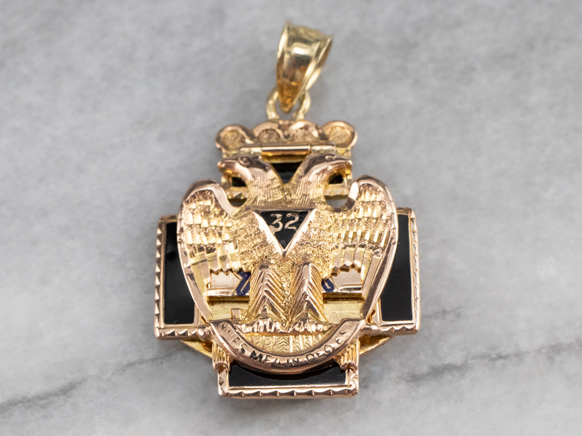 Masonic Double Headed Eagle Pendant