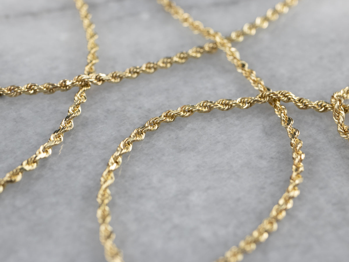 Rope twist hot sale gold chain