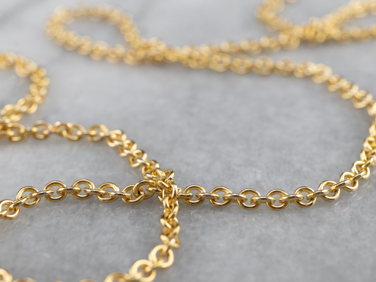 14K Gold Cable Chain Necklace