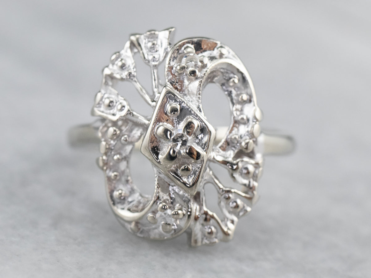 Three Stone Retro Era Diamond Ring